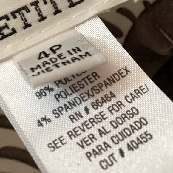 Studio I Petite Size 4 polyester print slip-on dress NWT - Picture 6 of 8